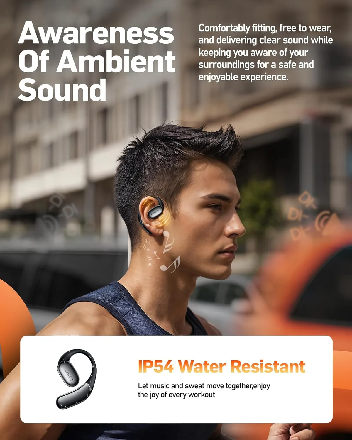Picun H3S Open Ear Wireless Headphones